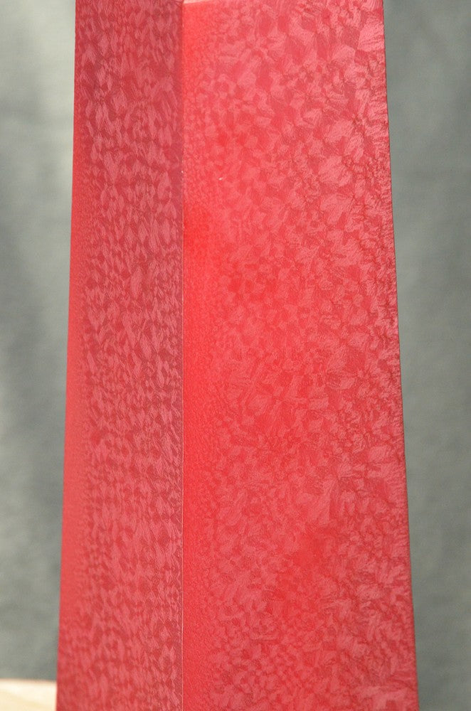 XXL OBELISK Kaars, 34 cm in ROOD POLYMICO H: 34 cm