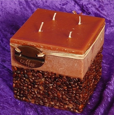 Koffiekaars Vierkant BRUIN xxl - 13x13 cm H: 11 cm