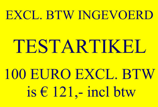 testartikel 100 euro excl.